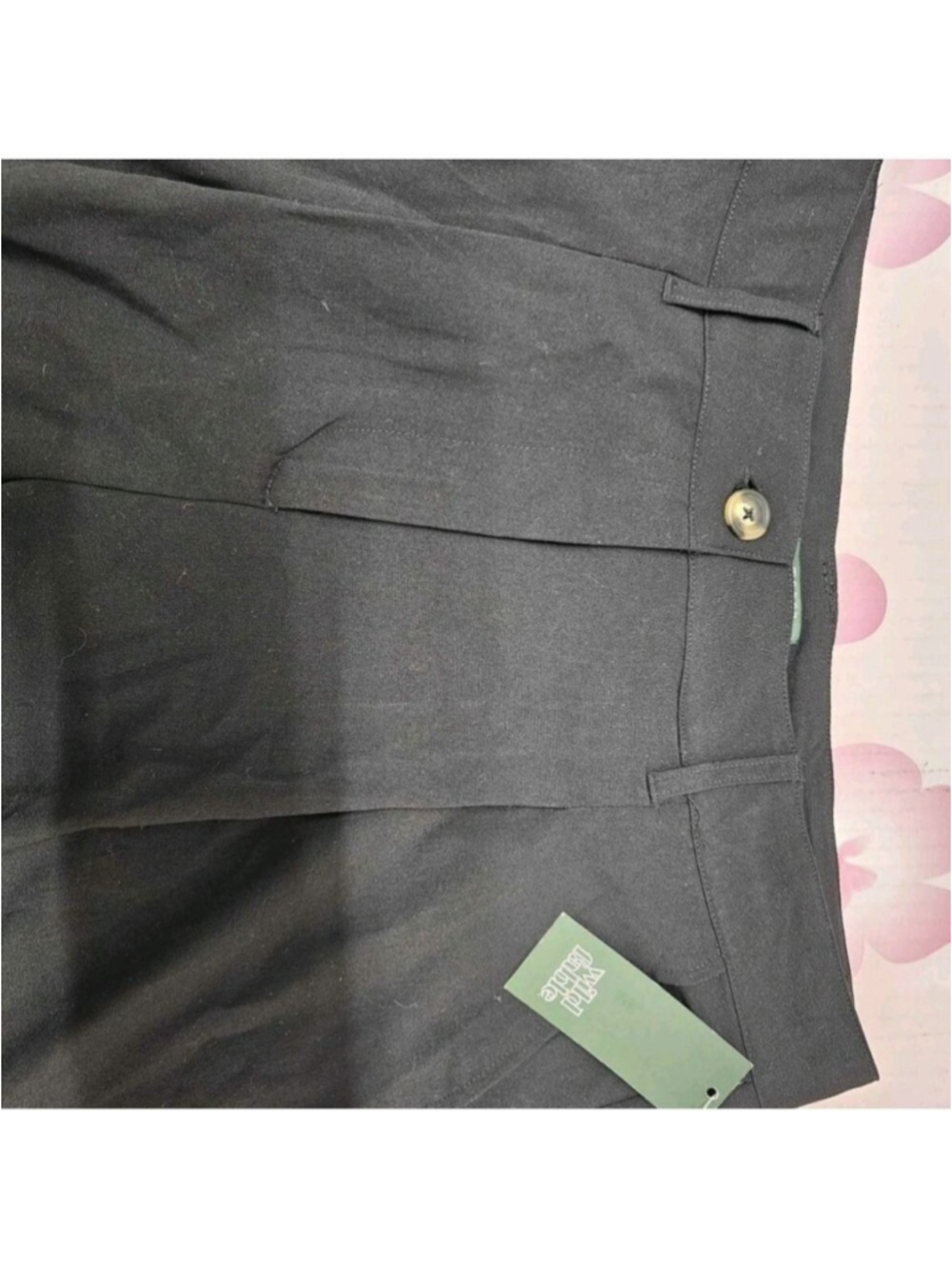 Wild Fable Black Wide Leg high-rise Trousers in a relaxed fit - Picture 3 of 4